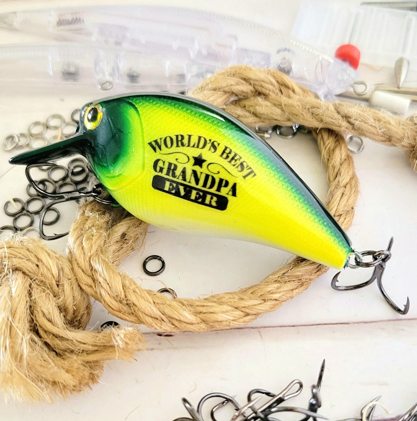 Personalized Fishing Lure: Grandpa To Be Baby Announcement Gift