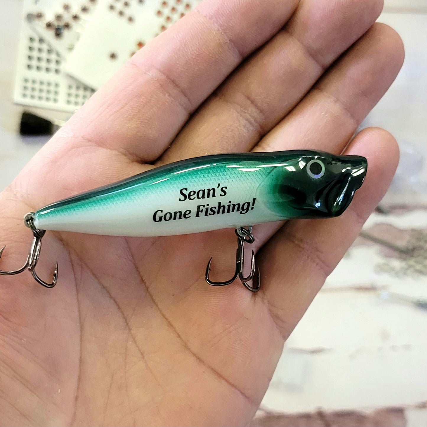 Personalized Dad Memorial Fishing Lure: Bereavement Keepsake