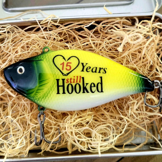 Anniversary fishing lure for your Husband  Boyfriend or Partner