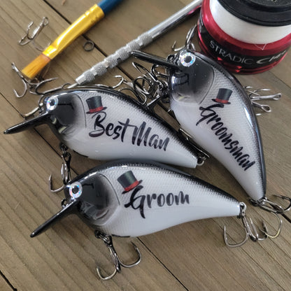 Personalized Groomsman Fishing Lures | Available for your entire Wedding Party