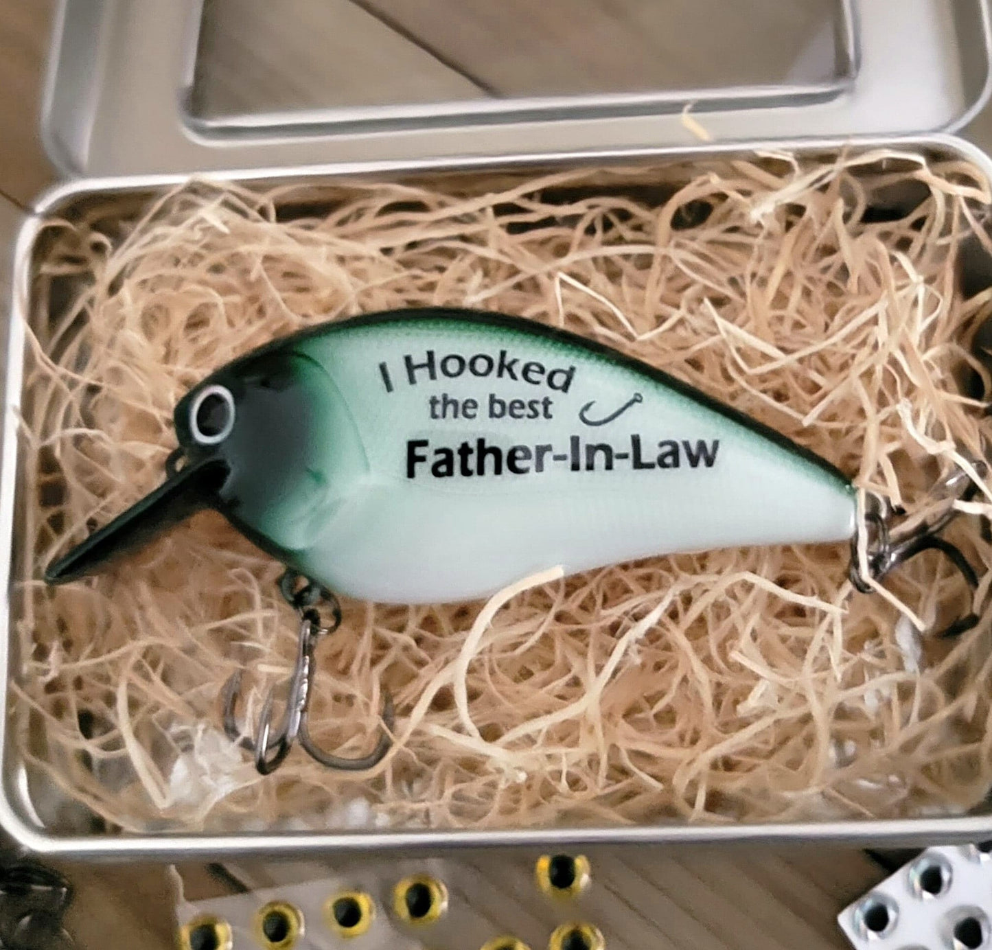 Father-in-Law Fishing Lure – Personalized Wedding Gift