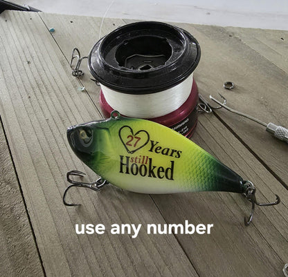 Anniversary fishing lure for your Husband  Boyfriend or Partner