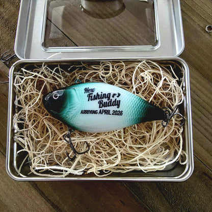 Personalized Fishing Lure: New Dad Gift, Baby Announcement