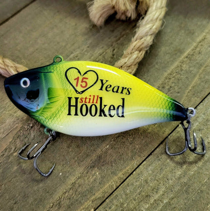 Anniversary fishing lure for your Husband  Boyfriend or Partner