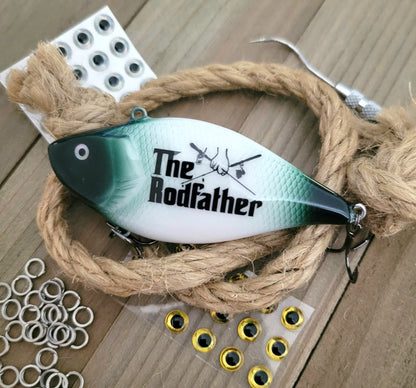 Custom Fishing Lure Personalized with Names  Dates  Handcrafted Gift for Fishermen  Great Bass Lure