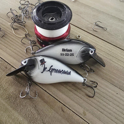 Personalized Groomsman Fishing Lures | Available for your entire Wedding Party
