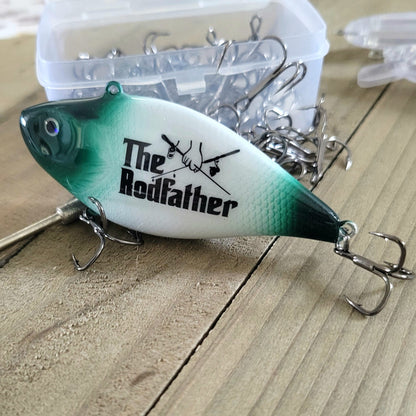 Custom Fishing Lure Personalized with Names  Dates  Handcrafted Gift for Fishermen  Great Bass Lure