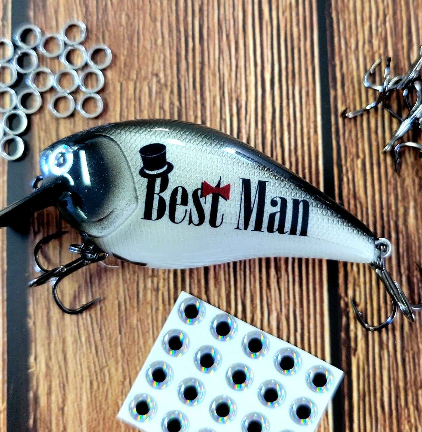 Best Man Fishing Lure – Personalized Groomsman Gift, Handcrafted on Cape Cod
