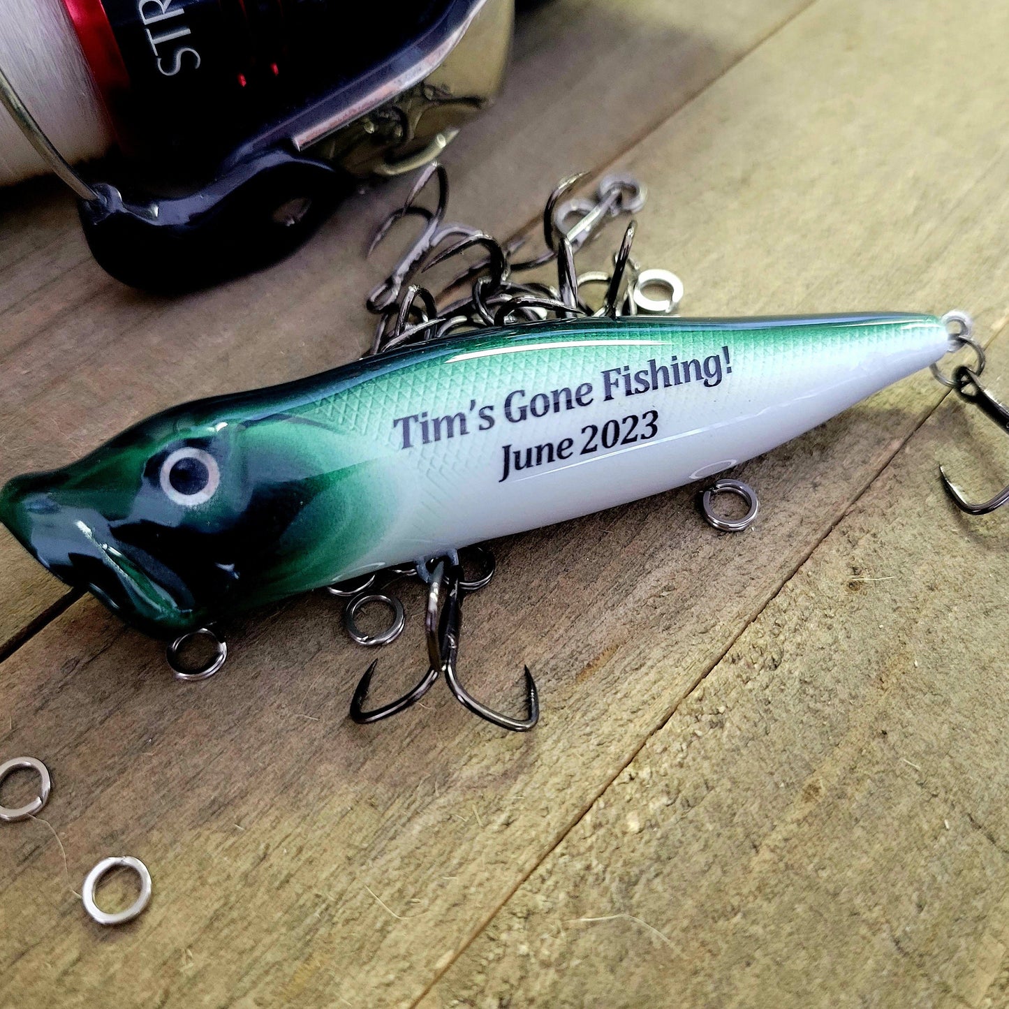 Personalized Dad Memorial Fishing Lure: Bereavement Keepsake