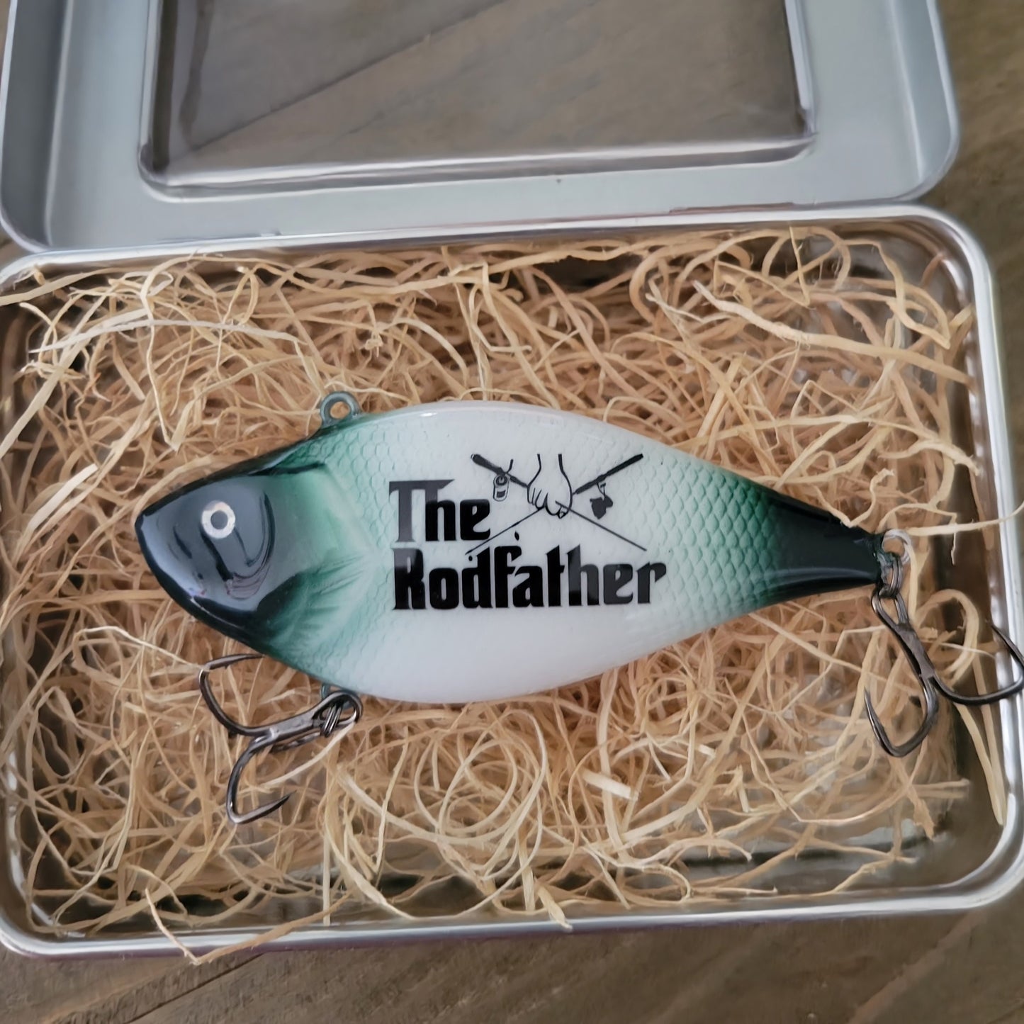 Custom Fishing Lure Personalized with Names  Dates  Handcrafted Gift for Fishermen  Great Bass Lure