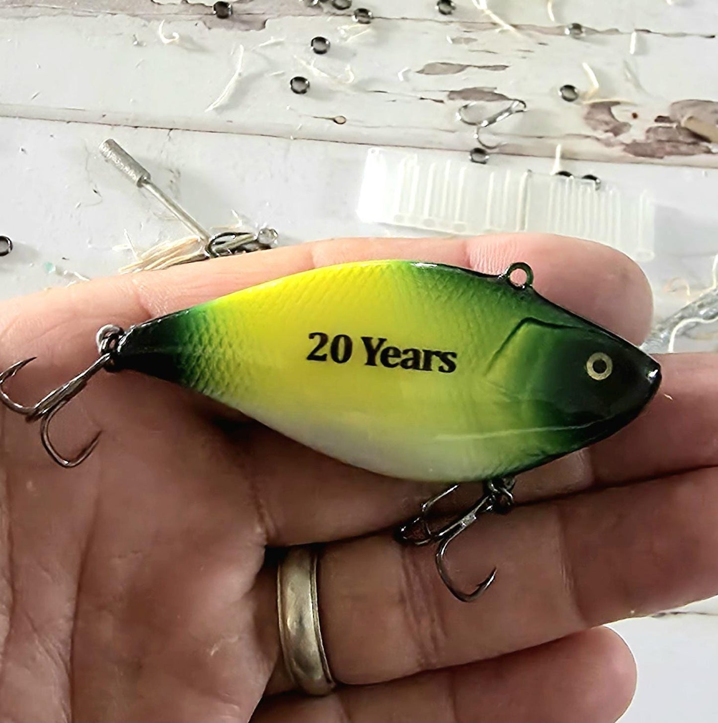 Anniversary fishing lure for your Husband  Boyfriend or Partner