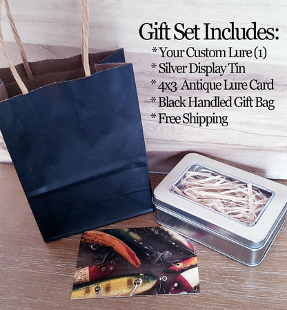 Custom Fishing Lure Personalized with Names  Dates  Handcrafted Gift for Fishermen  Great Bass Lure