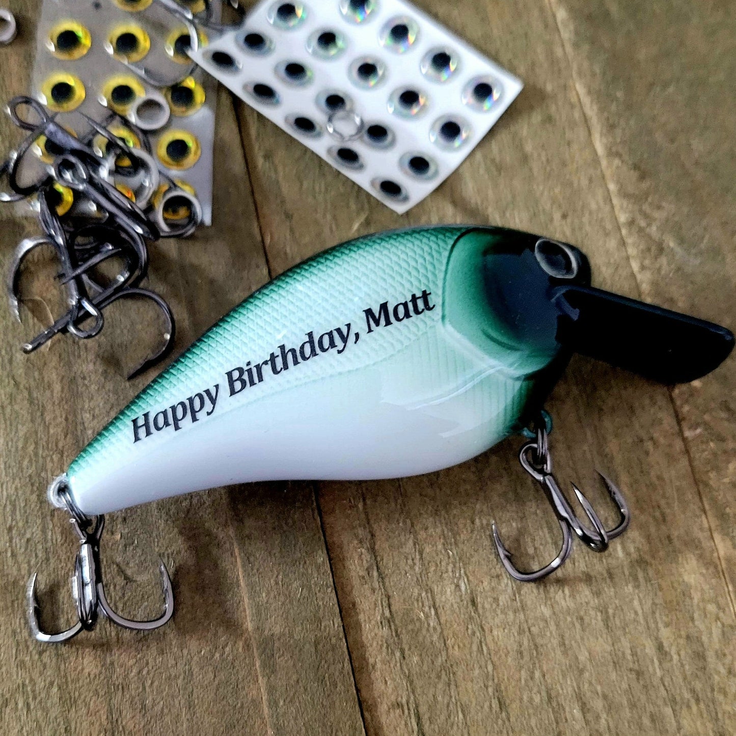 Personalized Fishing Lure: Handcrafted Birthday Gift for Fisherman