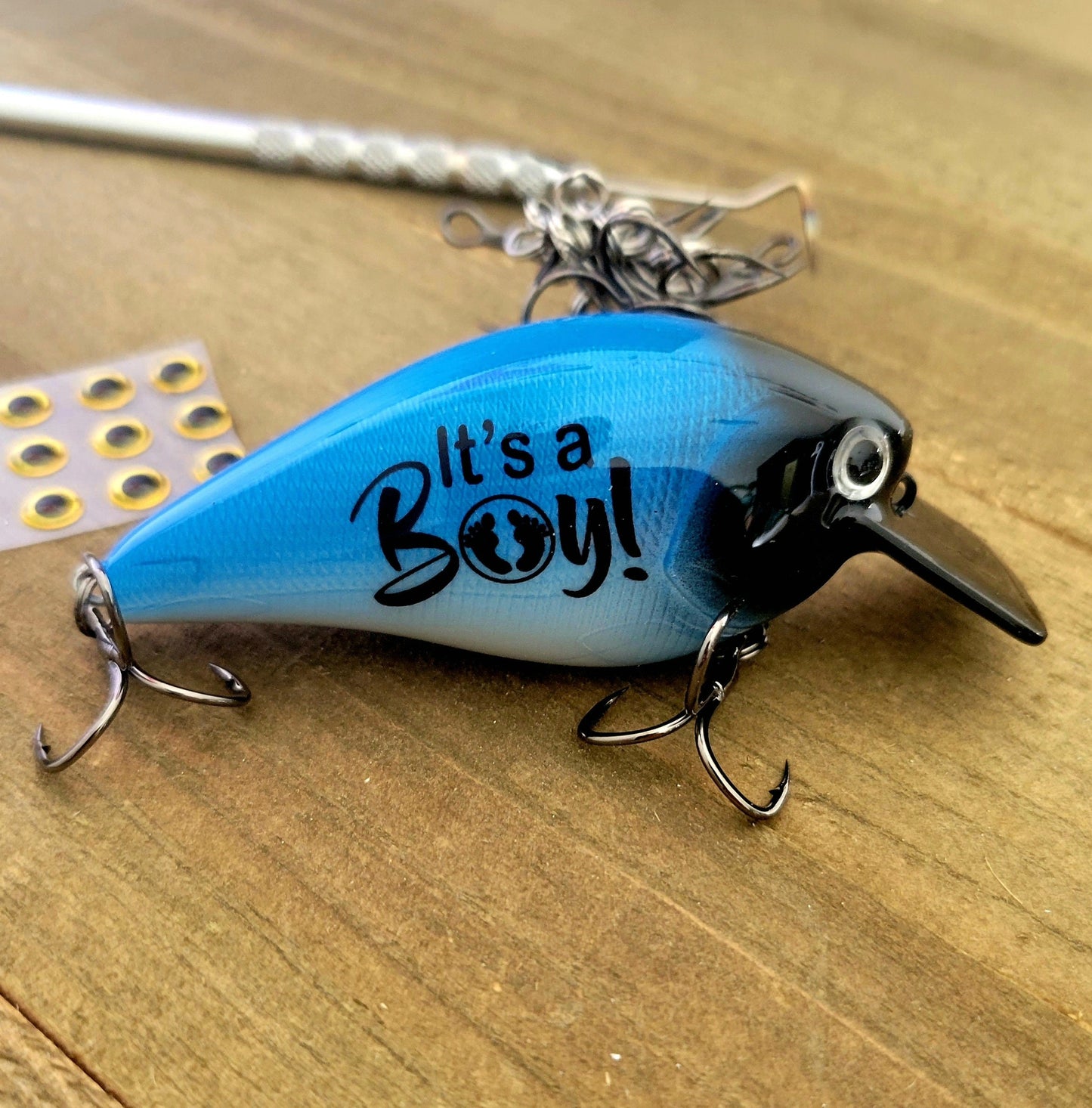 Baby Girl Announcement - Gender Reveal Fishing Lure - Baby Boy Gender Reveal For Dad - Its a Girl Announcement - Its a Boy Gift - Fishing