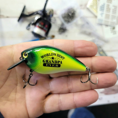 Personalized Fishing Lure: Grandpa To Be Baby Announcement Gift