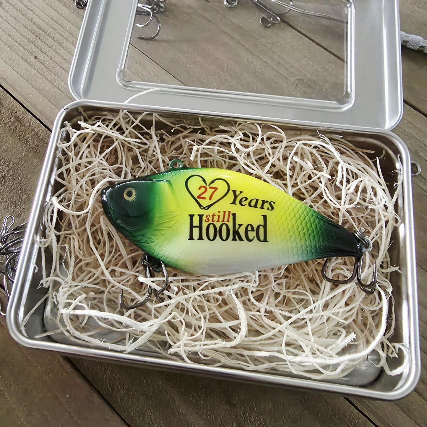 Anniversary fishing lure for your Husband  Boyfriend or Partner