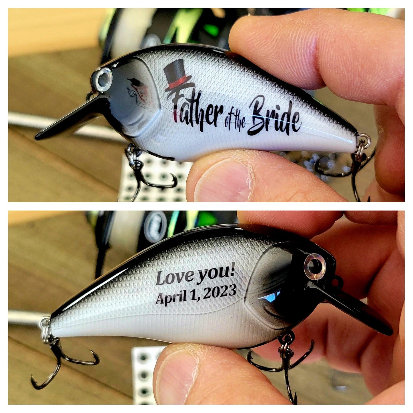 Father of the Bride Fishing Lure – Personalized Wedding Gift
