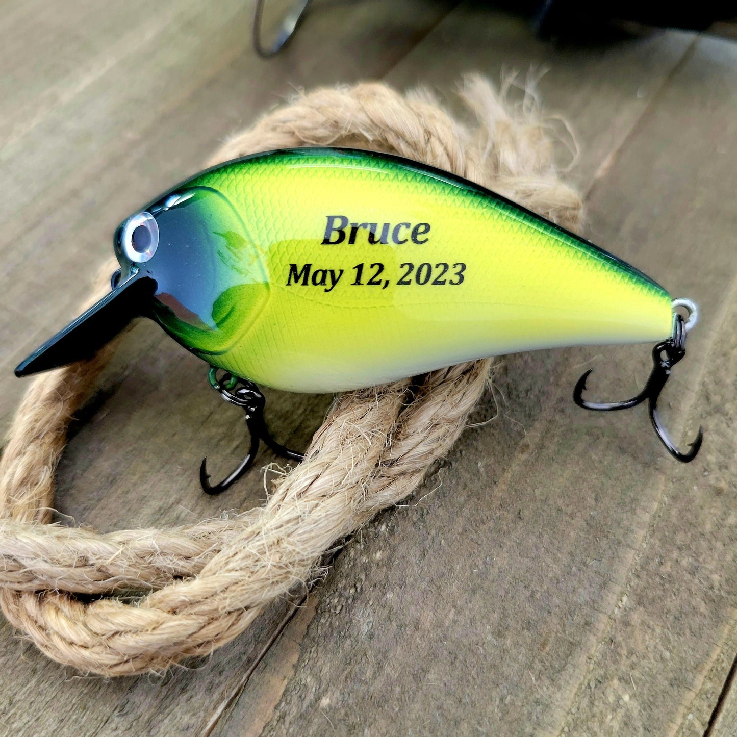 Personalized Fishing Lure: Grandpa To Be Baby Announcement Gift