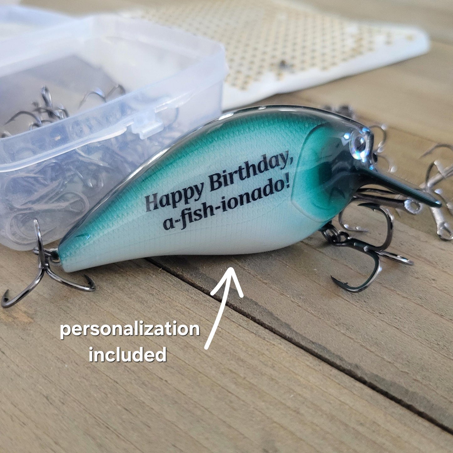 Personalized Fishing Lure: Handcrafted Birthday Gift for Fisherman