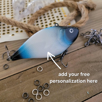 Personalized Memorial Fishing Lure: Loss of Father Sympathy Gift