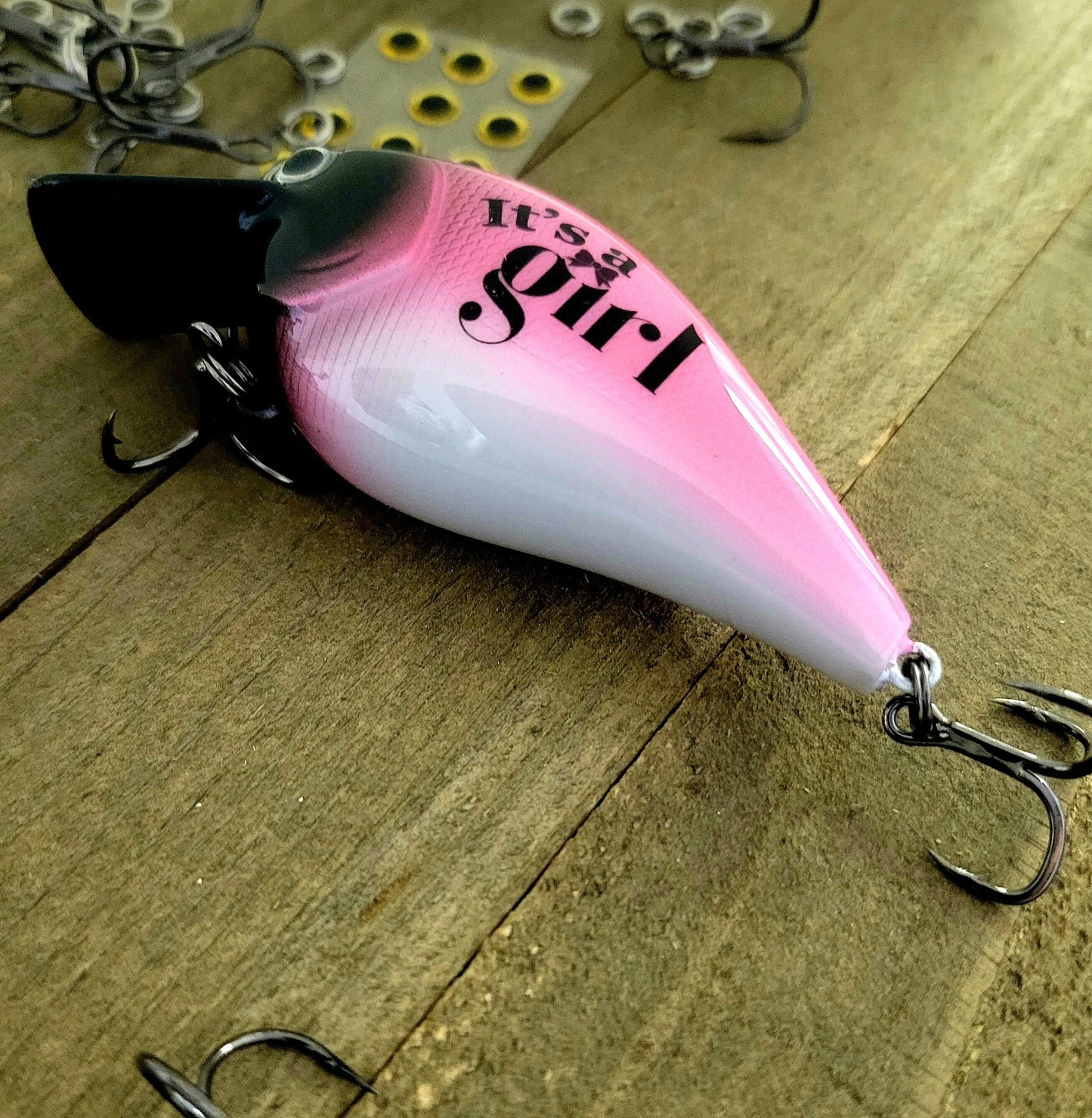 Baby Girl Announcement - Gender Reveal Fishing Lure - Baby Boy Gender Reveal For Dad - Its a Girl Announcement - Its a Boy Gift - Fishing